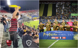Versus / ¡Insólito! "Torcida" del Flamengo apoya a Guaraní ante Botafogo