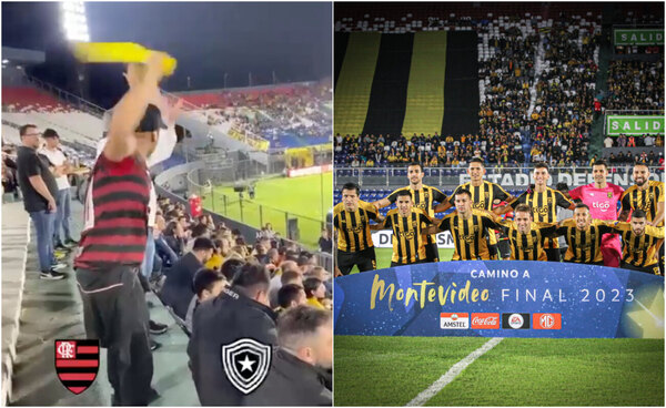 Versus / ¡Insólito! "Torcida" del Flamengo apoya a Guaraní ante Botafogo