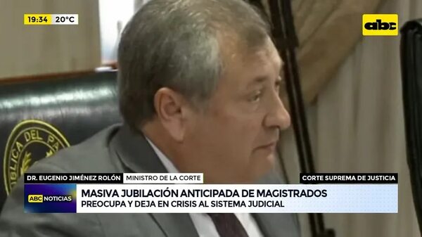 Video: Masiva jubilación anticipada de Magistrados preocupa la Corte y deja en crisis al sistema judicial - ABC Noticias - ABC Color