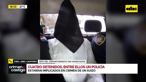 Allanamientos tras asesinato de Suizo: cuatro detenidos, entre ellos un policía - Crimen y castigo - ABC Color