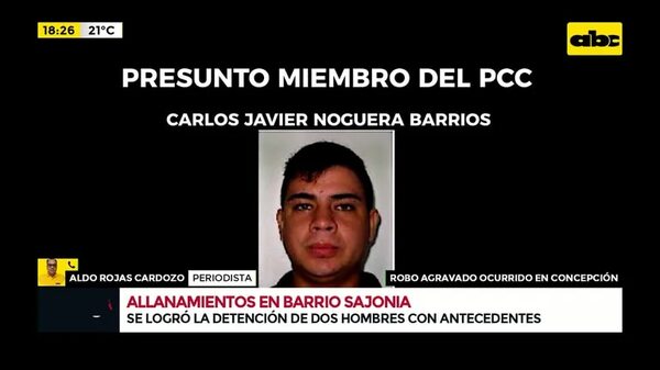 Video: Allanamientos en Sajonia en prosecución de un supuesto hecho de robo agravado ocurrido en Concepción - Crimen y castigo - ABC Color