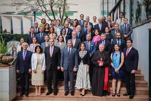 Mario Abdo se despide del cuerpo diplomático - Política - ABC Color