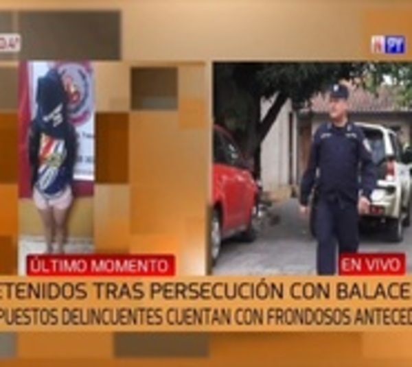 Caen 4 supuestos delincuentes tras balacera en Ñemby - Paraguay.com