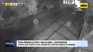 Video: Tras persecución y balacera, cuatro detenidos - ABC Noticias - ABC Color