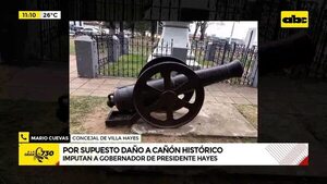 Video: Supuesto daño a cañón histórico - ABC Noticias - ABC Color