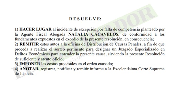 Sortearán nuevo juzgado especializado para la causa al exsíndico de Quiebras Blas Velázquez