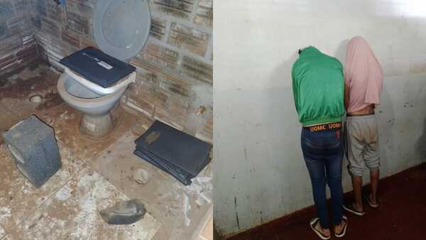 La policía detiene a un menor y dos jóvenes y recupera 24 notebooks hurtadas de una institución educativa.