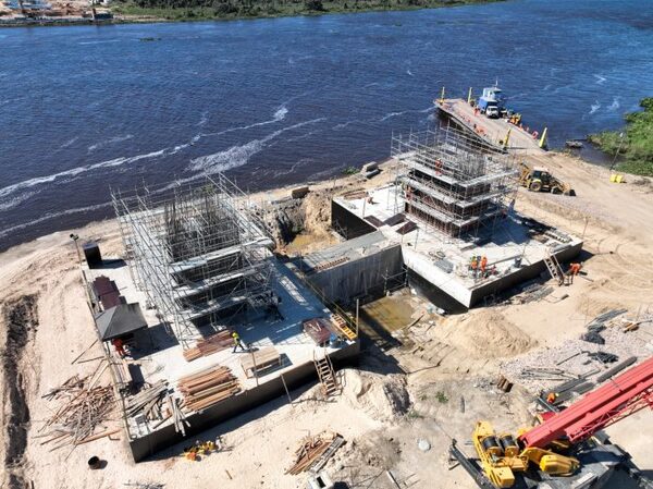 Puente de la Bioceánica: trabajos están adelantados en ambas márgenes del río Paraguay