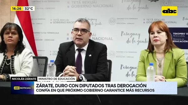 Video: Nicolás Zárate, duro con Diputados tras derogación del convenio con la UE - ABC Noticias - ABC Color