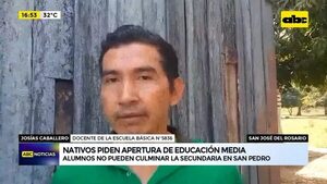 Video: nativos piden la apertura de la educación media en su comunidad - Factor Clave - ABC Color
