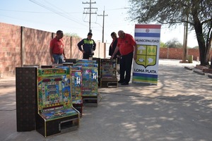 Municipalidad de Loma Plata continua al acecho de máquinas tragamonedas