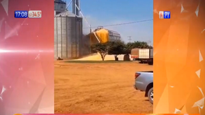 Enorme silo se desploma en San Pedro - Noticias Paraguay