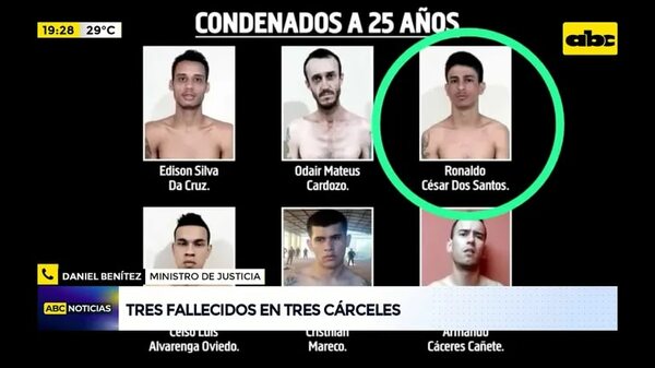 Disputa interna entre miembros del PCC: tres fallecidos en tres cárceles - ABC Noticias - ABC Color