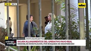 Video: siguen allanamientos del Operativo Pavo Real  - Crimen y castigo - ABC Color
