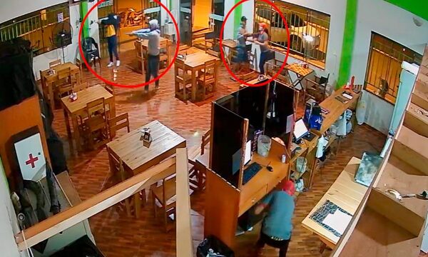 Seis delincuentes asaltan pizzería y roban la recaudación y celulares – Diario TNPRESS