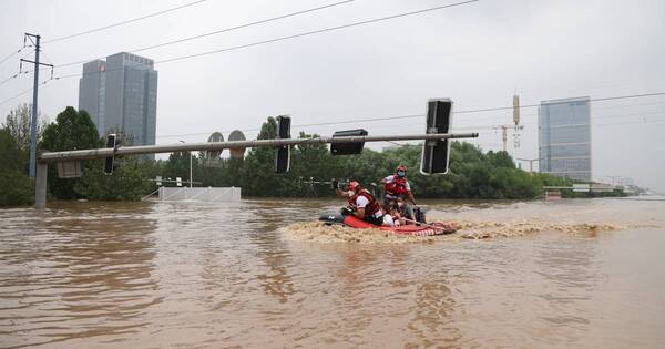 La Nación / Inundaciones golpean el norte de China y Noruega