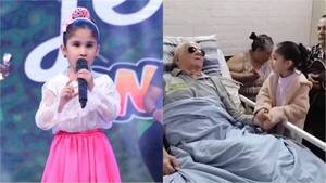 [VIDEO] ¡Chulunísima! Esta mini cantante le llevó serenata a su ídolo Quemil Yambay