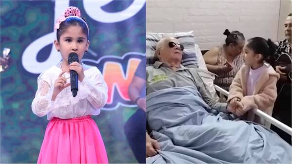 [VIDEO] ¡Chulunísima! Esta mini cantante le llevó serenata a su ídolo Quemil Yambay