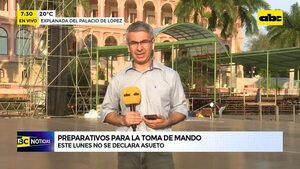 Video: Preparativos para toma de mando - ABC Noticias - ABC Color