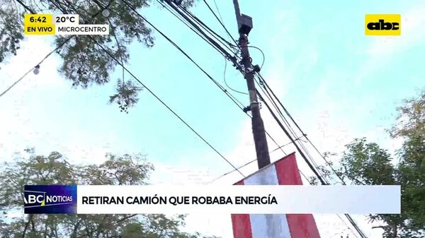 Video: Retiran camión que robaba energía - ABC Noticias - ABC Color