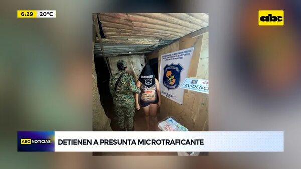 Video: Detienen a presunta microtraficante de drogas - ABC Noticias - ABC Color