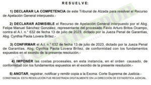 Mocipar: Confirman imputación para integrante de rosca de estafa y y asociación criminal