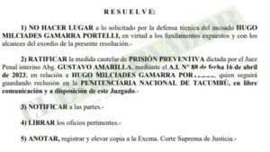 Impudado en causa A Ultranza Py seguirá en prisión por peligro de obstrucción