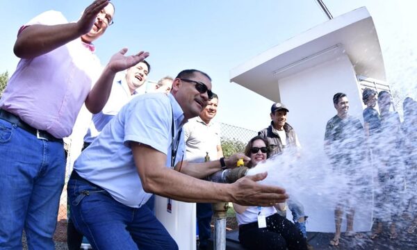ITAIPU inauguró nuevo sistema de agua en barrio Virgen de Caacupé de Hernandarias