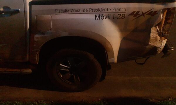 Vehículo de la Fiscalía de Franco involucrado en accidente