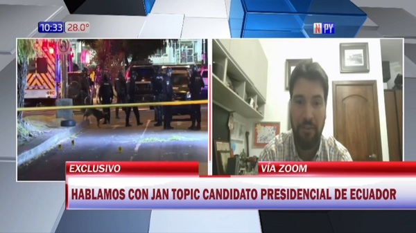 Democracia en Ecuador es socavada por la narcopolítica, según candidato ecuatoriano - Noticias Paraguay