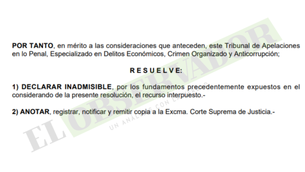 Tribunal ratifica imputación al intendente Miguel Prieto