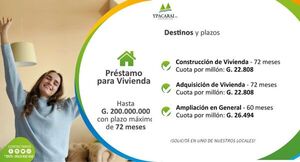 Cooperativa Ypacaraí cuenta con atractiva propuesta de crédito para vivienda
