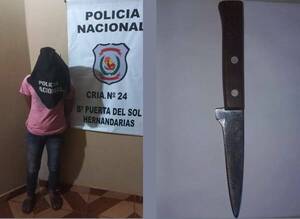 Cortó la relación de la peor manera: clavó a su pareja con feroz cuchillo