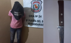 Mujer apuñaló a su concubino en el tórax