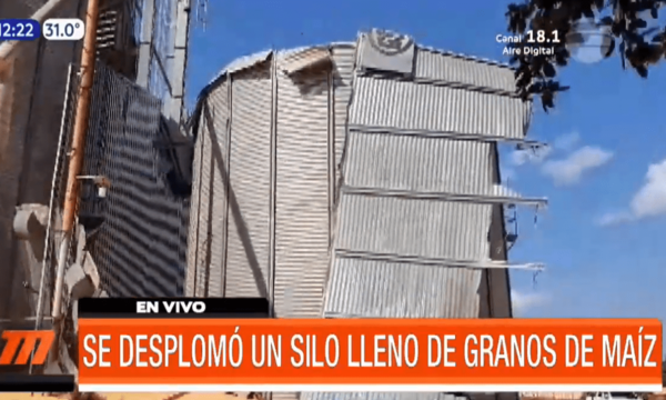 Silo lleno de granos se desplomó en San Pedro | Telefuturo