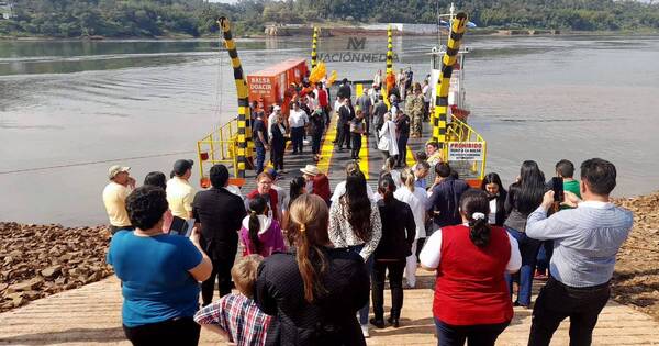 La Nación / Habilitan balsa entre Otaño y Eldorado con miras al desarrollo económico y cultural