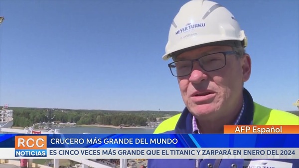 El crucero más grande del mundo zarpará en enero de 2024