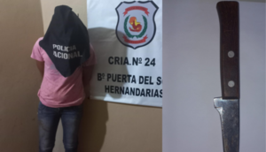 Mujer clavó a su concu en el pecho