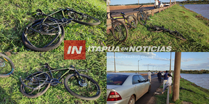 TRES CICLISTAS FUERON ATROPELLADOS POR UNA CAMIONETA, UNO FALLECIÓ - Itapúa Noticias