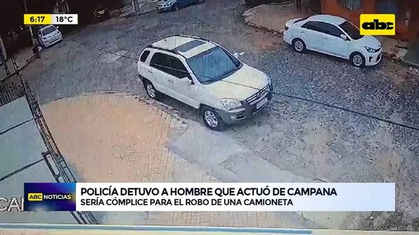 Video: Policía detuvo a hombre que actuó de “campana” - ABC Noticias - ABC Color