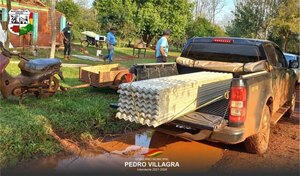 MUNICIPALIDAD DE EDELIRA ASISTE A FAMILIAS AFECTADAS POR TEMPORAL