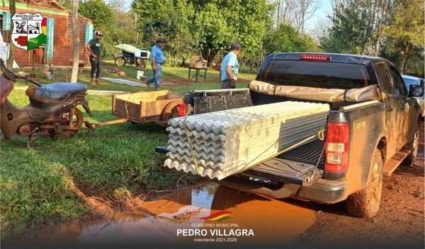 MUNICIPALIDAD DE EDELIRA ASISTE A FAMILIAS AFECTADAS POR TEMPORAL