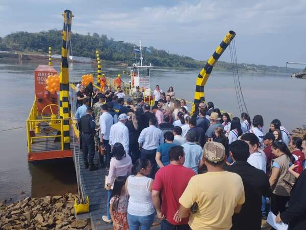 Habilitan balsa entre Otaño y Eldorado