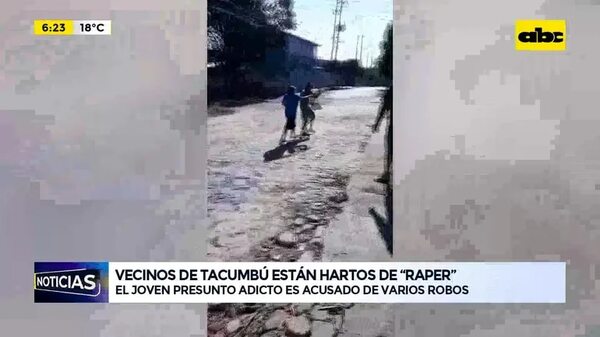 Video: Vecinos de Tacumbú están hartos de “Raper”  - ABC Noticias - ABC Color