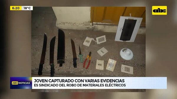 Video: joven capturado con varias evidencias - ABC Noticias - ABC Color