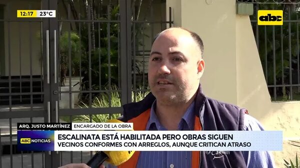 Video: Escalinata está habilitada pero obras siguen - ABC Noticias - ABC Color