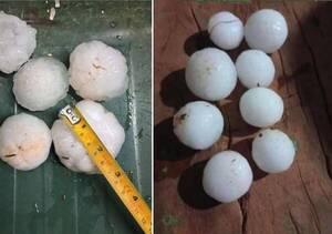 Madrugadas de terror en varios puntos del país: ¡Llovieron “piedras de hielo” y causaron destrozos!