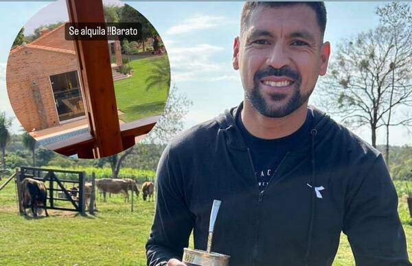 Juan Patiño pone en alquiler su casa de Pirayu