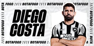 Versus / El delantero Diego Costa es refuerzo del Botafogo y será compañero de "Segovinha"