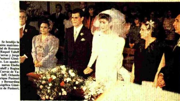 Bodas de años atrás en páginas de Última Hora